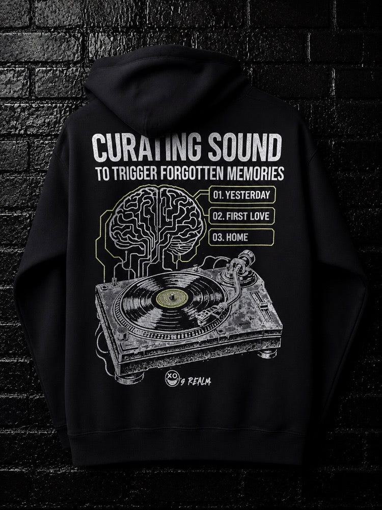 O's CURATING SOUND - HEAVYWEIGHT HOODIE (BACK PRINT)