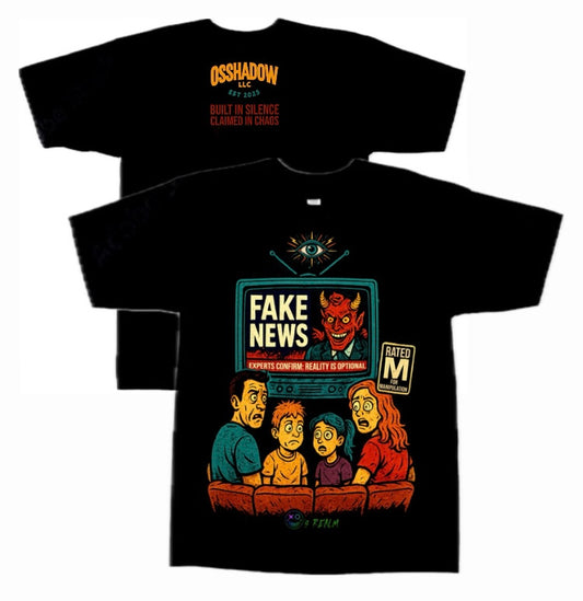FAKE NEWS | HEAVYWEIGHT GRAPHIC T-SHIRT - O’s Realm